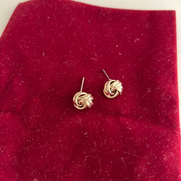 Boutique Gold Coloured Stud Earrings - Picture 5 of 10
